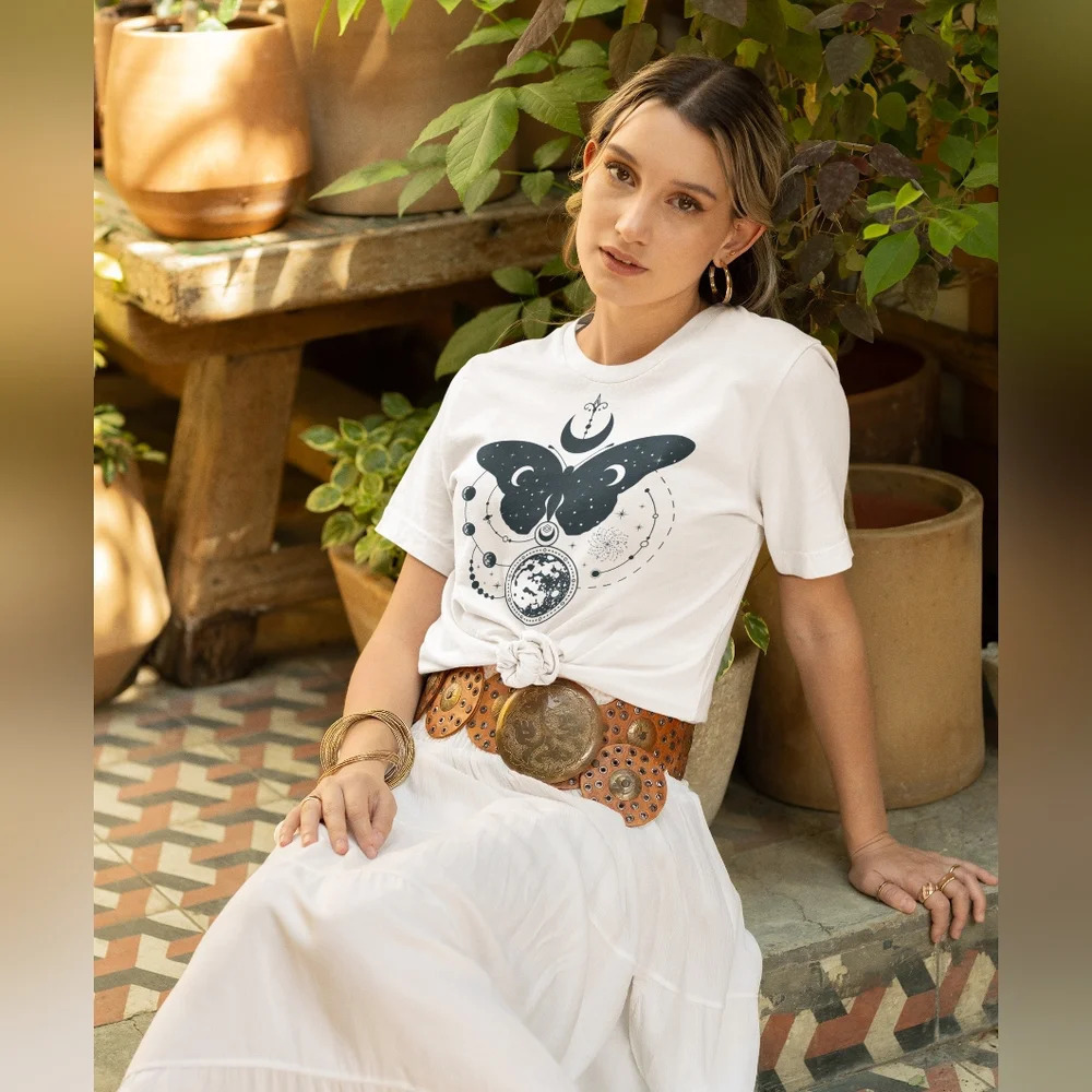 Nataly thyme  boho dream  tee shirt boho style - Picture 2 of 2